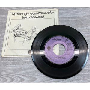 Lee Greenwood My First Night Alone Without You 45 Pop Promo with Picture Sleeve